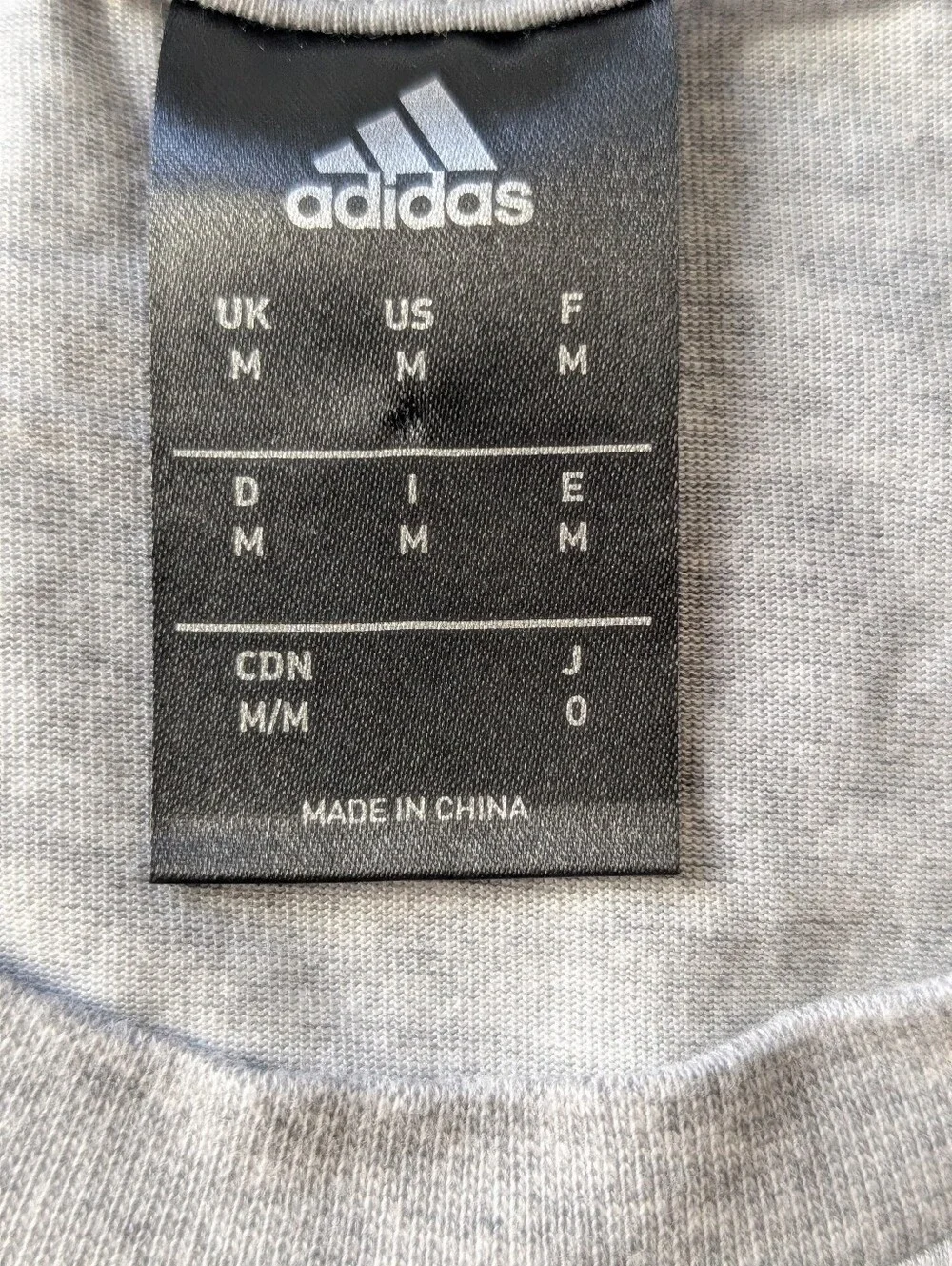 Adidas Gray Basketball Logo Tee